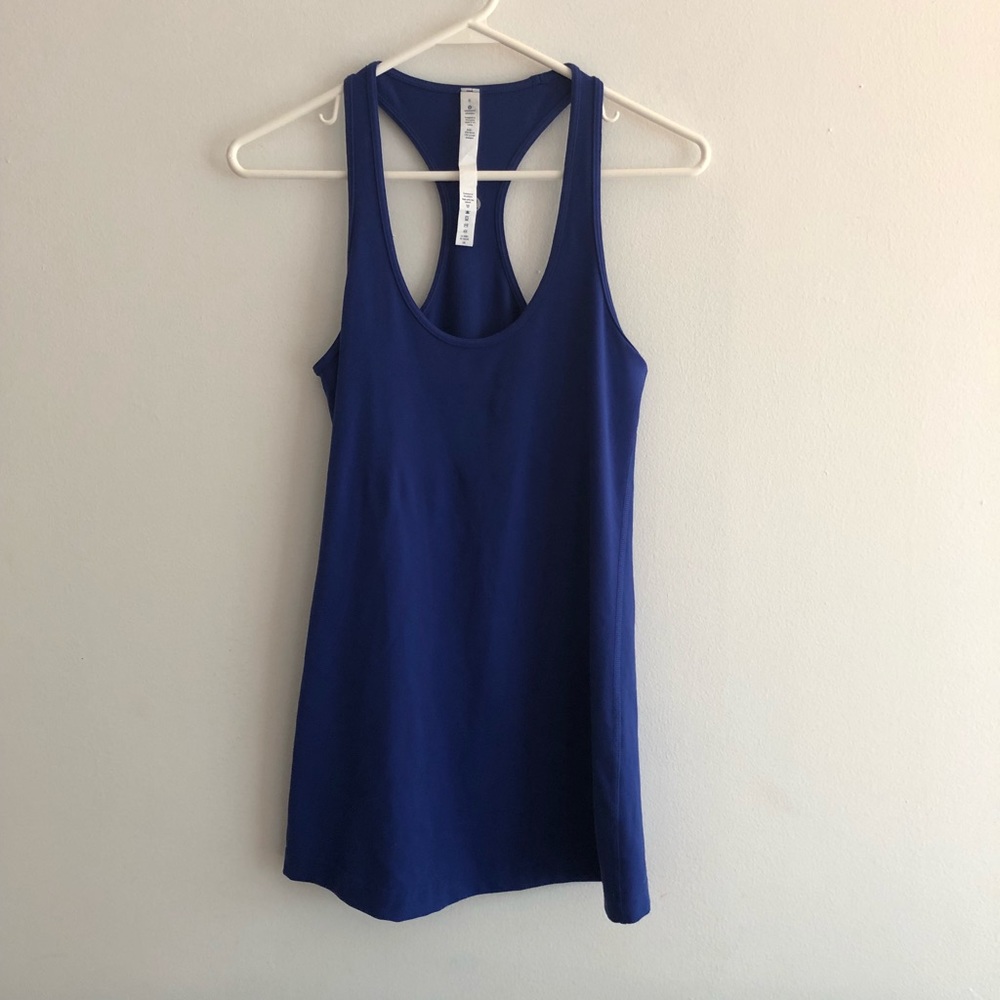 ❌SOLD❌ Lululemon Cool Racerback Tank in Sapphire - Picture 2 of 4